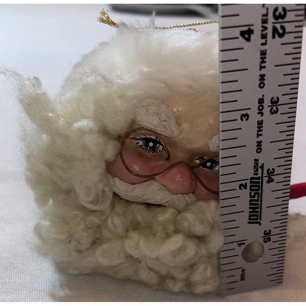 Kurt Adler Santa Claus Head Christmas Ornament 4